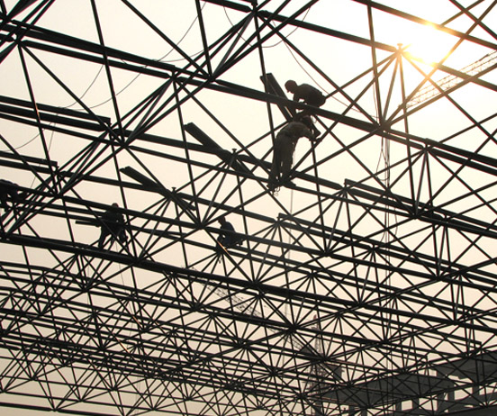 渝中厂房网架安装