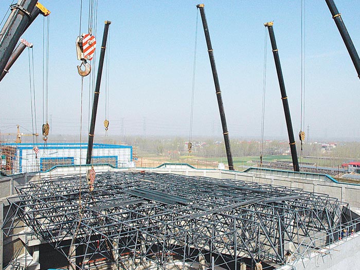 渝中网架高空滑移法